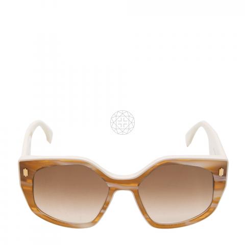 Sell Fendi Gradient Brown Sunglasses - Brown/White  display picture 1