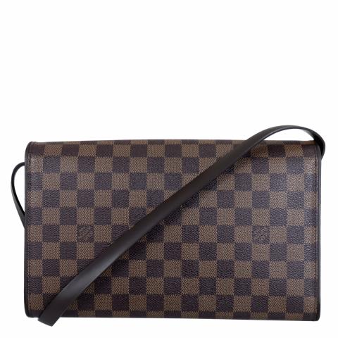 Shop for Louis Vuitton Damier Ebene Canvas Leather Tribeca Long Shoulder  Bag - Shipped from USA