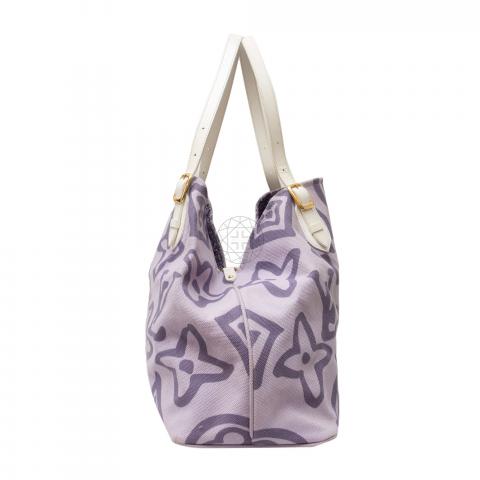 Tahitienne Cabas PM with Keychain Purple