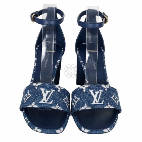 Louis Vuitton Monogram Denim Sandals - Blue Sandals, Shoes - LOU173350
