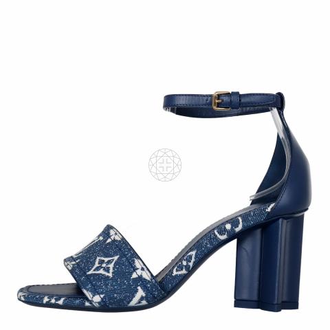 Sell Louis Vuitton Monogram Denim Silhouette Sandals - Blue
