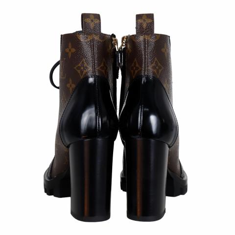 Louis Vuitton Monogram Coated Canvas Star Trail Ankle Boot Size 7
