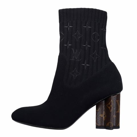 Louis Vuitton Authenticated Leather Ankle Boots