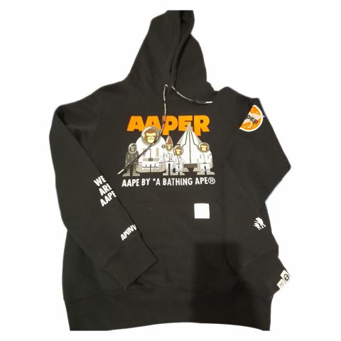 Sell AAPE by A Bathing Ape Printed Hoodie Sweater - Black