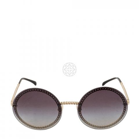 Sunglasses: Round Sunglasses, acetate — Fashion | CHANEL