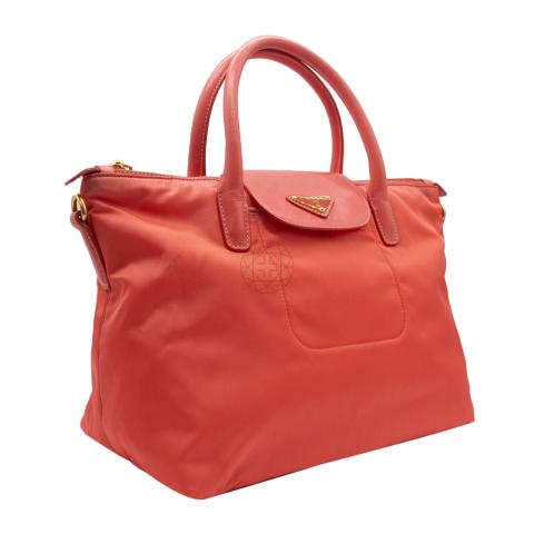 Sell Prada Tessuto Saffiano Tote Bag - Salmon | HuntStreet.com