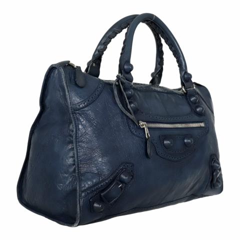 Sell Balenciaga Giant Covered Work Bag - Navy Blue | HuntStreet.com