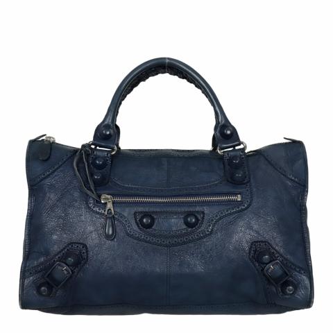 Sell Balenciaga Giant Covered Work Bag - Navy Blue | HuntStreet.com