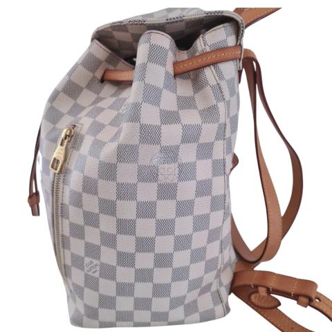 LOUIS VUITTON N41578 Sperone Backpack Bag Damier Azur Canvas Used