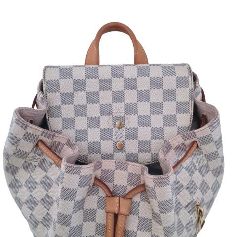 Sell Louis Vuitton Damier Azur Sperone Backpack - White