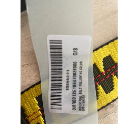 Off white label belt sale