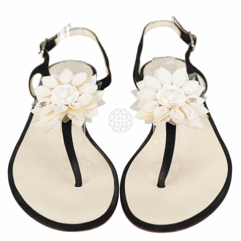 Chanel on sale floral sandals