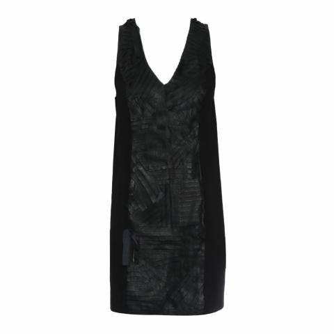 Sell Catherine Malandrino Leather Detail Sleeveless Dress - Black | HuntStreet.com Sell Catherine Malandrino Leather Detail Sleeveless Dress - Black | HuntStreet.com