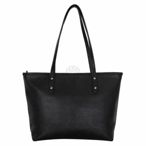 Coach city zip tote on sale black