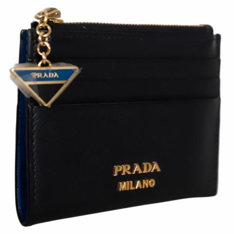 Prada zip outlet card case