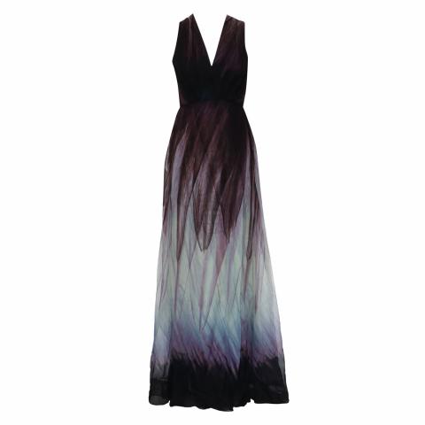 open lace back dress Velvet Midi Dress, BLACK-VIVA Las Vegas / 8