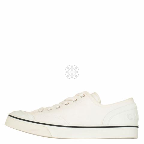 Chanel hotsell canvas sneakers