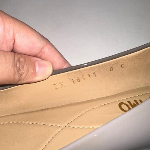 Sell Salvatore Ferragamo Patent Varina Ballet Flats - Grey