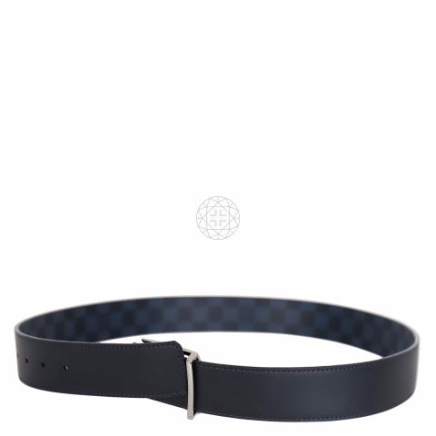 Louis Vuitton Belt Initiales Damier Cobalt Dark Blue/ Black