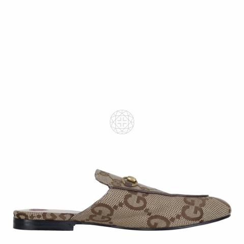 Gucci princetown discount gg canvas slipper