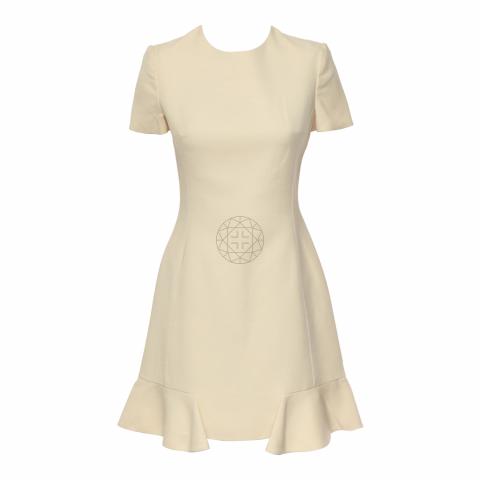 Sell Christian Dior Short Sleeve Dress - Cream | HuntStreet.com