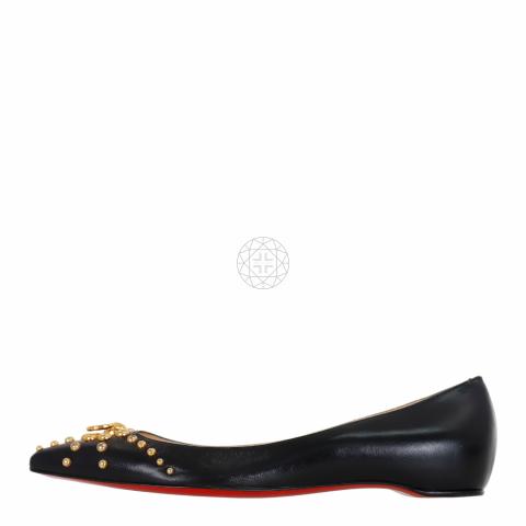 Christian louboutin studded outlet flats