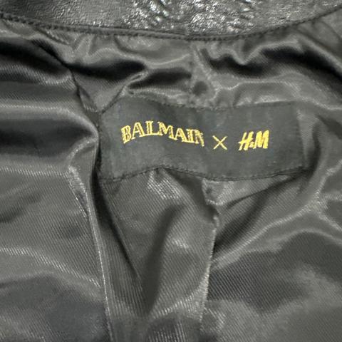 Sell Balmain x H&M Motorcycle Biker Jacket - Black | HuntStreet.com
