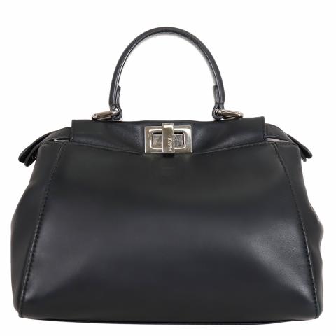 Fendi mini peekaboo discount black