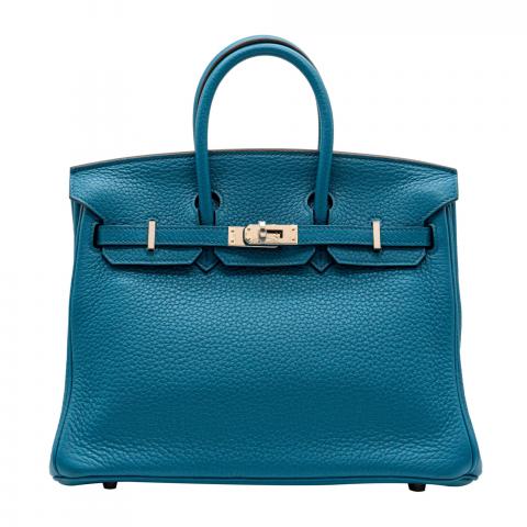 Birkin 35 Blue Jean Clemence PHW