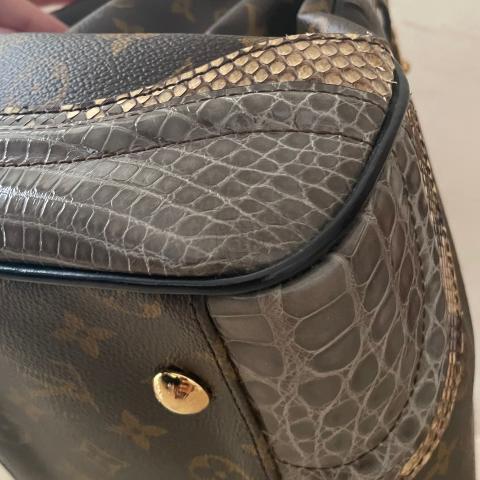 Sell Louis Vuitton Python & Alligator Monogramissime Exotic Shopper GM Bag  - Brown