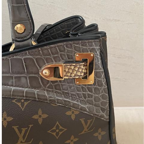 Louis Vuitton, Bags, Limited Edition Louis Vuitton Motard Biker Bag  Monogram Leather With Alligator