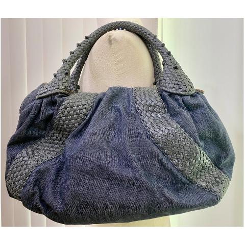 Fendi Denim Spy Bag - Blue Handle Bags, Handbags - FEN22157
