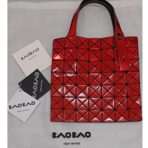 Sell Bao Bao Issey Miyake Metallic Tote 7x7 - Red | HuntStreet.com