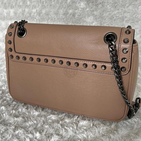 Prada Pattina Glace Calf Leather Nero Black Pattina Studded Bag 1BD147 –  ZAK BAGS ©️