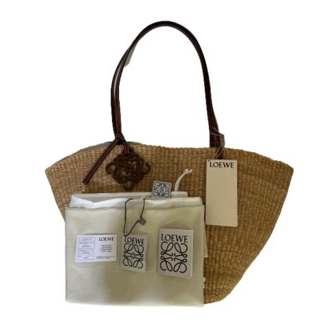 Sell Loewe Shell Basket Medium Bag in Elephant Grass and
