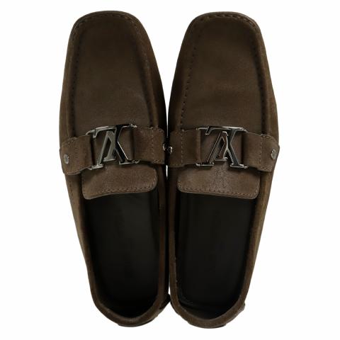Louis Vuitton Brown Two-Tone Leather Monte Carlo Slip On Loafers