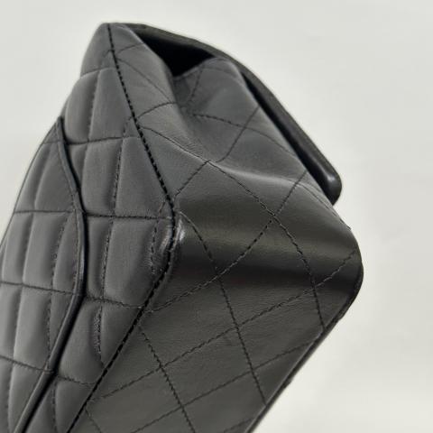 Chanel Black Shearling Half Flap Bag Small Q6BBSX3IKH000