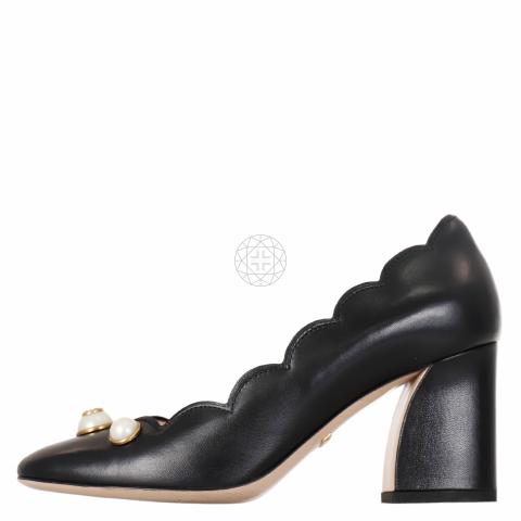 Gucci shoes pearl heels sale