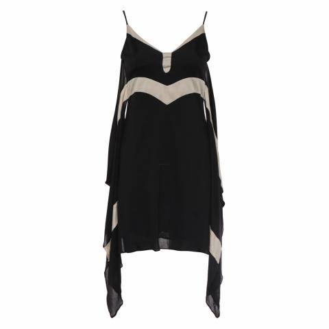 sass and bide black and white dress Short Little Black Lace Wedding Dress with Keyhole Back
