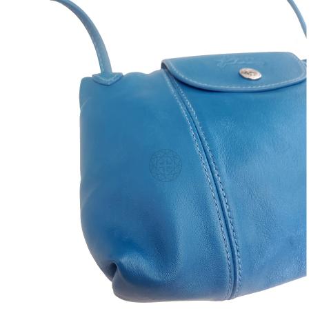 Longchamp Blue Mist Le Pliage Leather Backpack, Best Price and Reviews