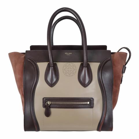 Sell Céline Tricolor Mini Luggage Bag - Maroon | HuntStreet.com
