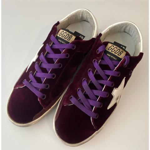 Golden goose sale burgundy velvet