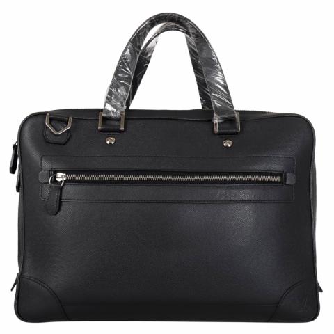 Louis Vuitton Brown Taiga Leather Lozan Briefcase at 1stDibs