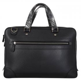 LOUIS VUITTON Anton Soft Briefcase Business bag M33416 Taiga leather Black  Used