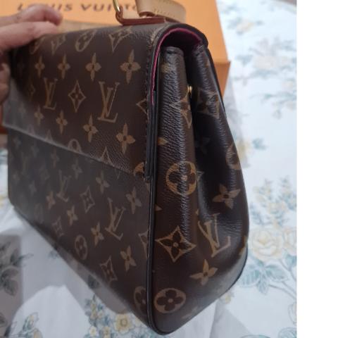 Cluny handbag Louis Vuitton Brown in Synthetic - 24455794