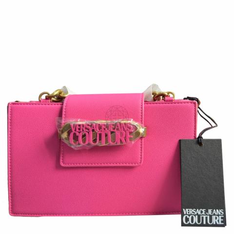 Sell Versace Jeans Couture Medium Chain Logo Bag Pink