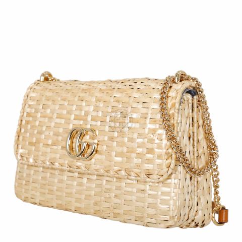 Gucci wicker bag natural hot sale