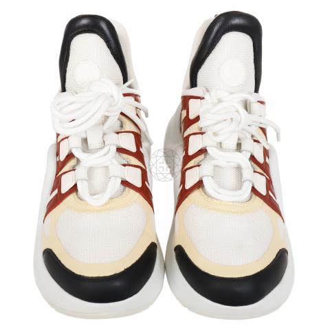 Archlight sneaker Louis Vuitton White Red Leather ref.477081
