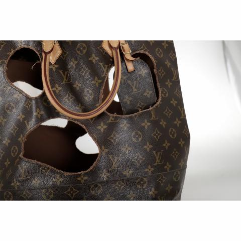 Plat by rei kawakubo leather tote Louis Vuitton Brown in Leather - 21256968