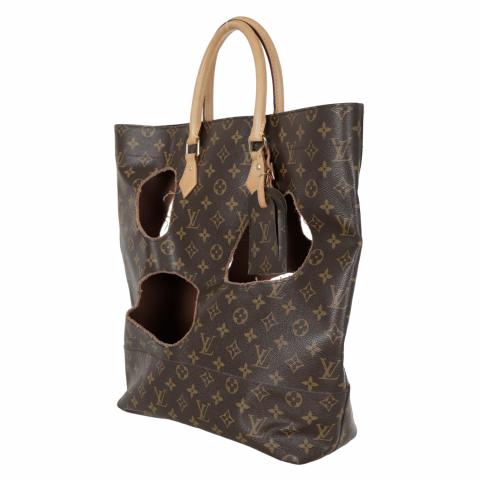Plat by rei kawakubo leather tote Louis Vuitton Brown in Leather - 23713584